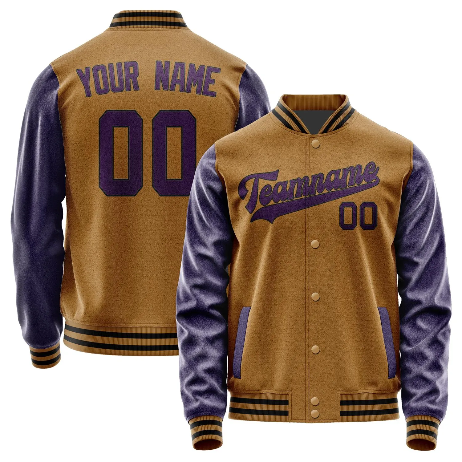 Custom Khaki Purple Jacket sold by Tailorly