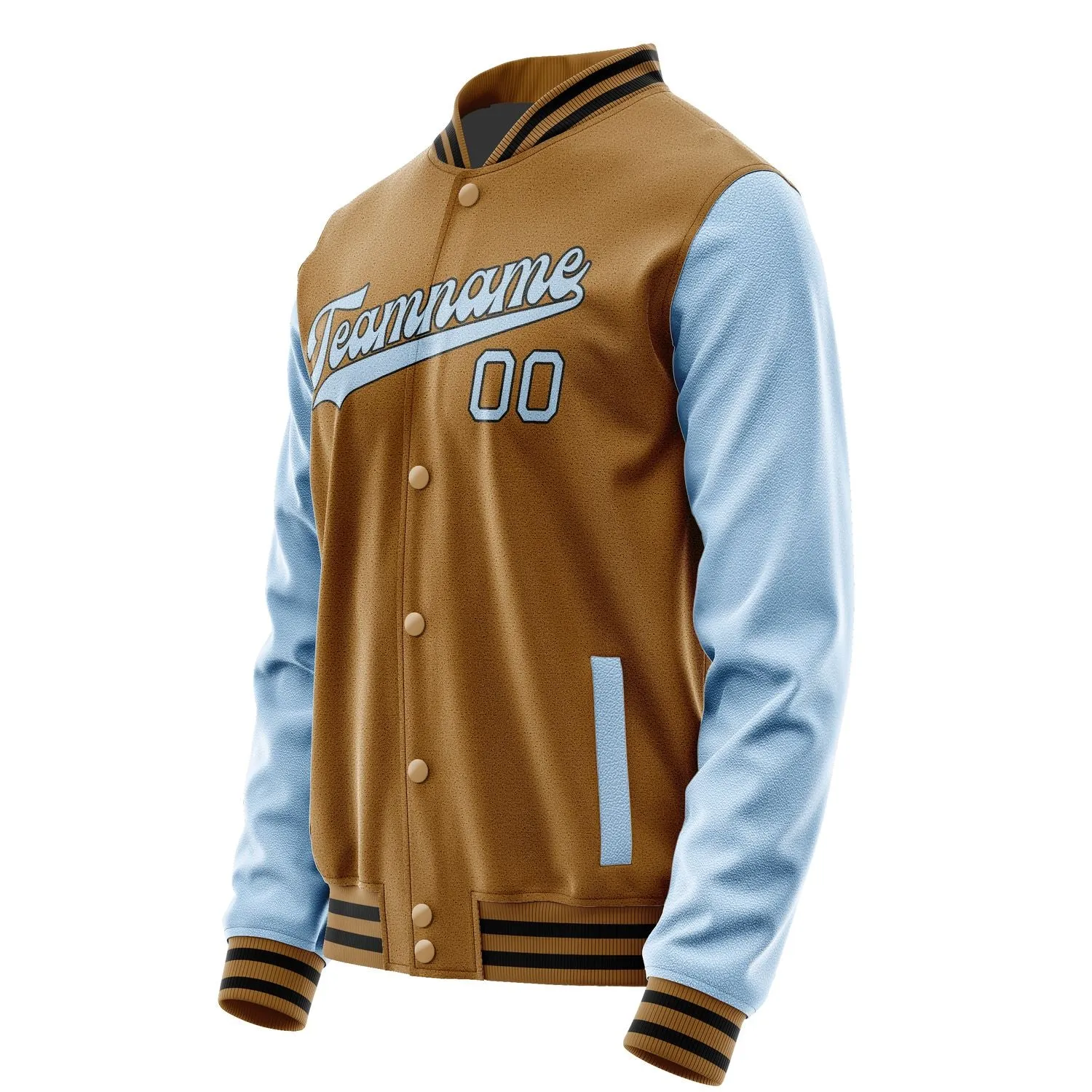 Custom Khaki Light Blue Jacket sold by Tailorly product image thumbnail 2