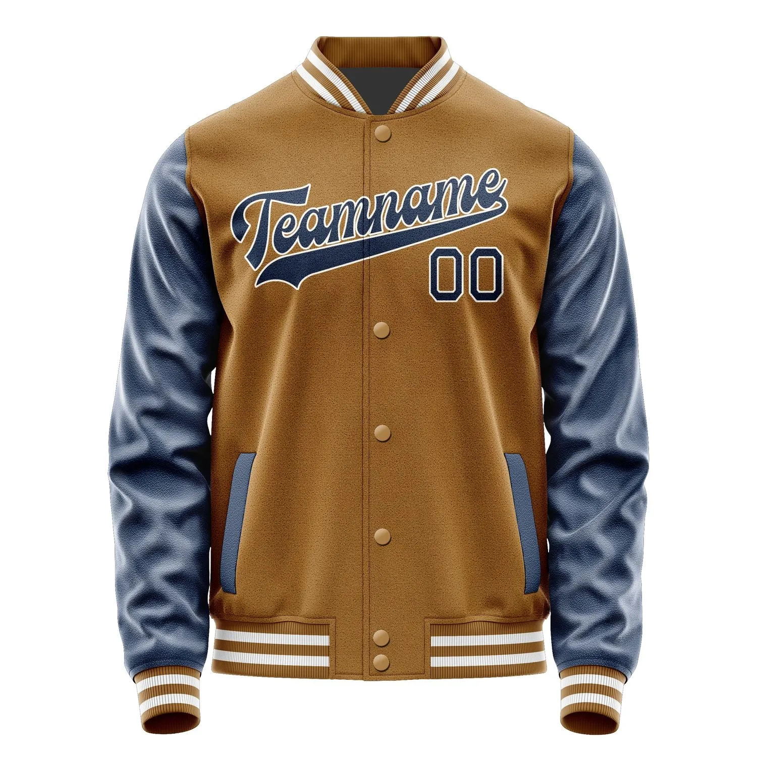 Custom Khaki Blue Jacket sold by Tailorly product image thumbnail 4