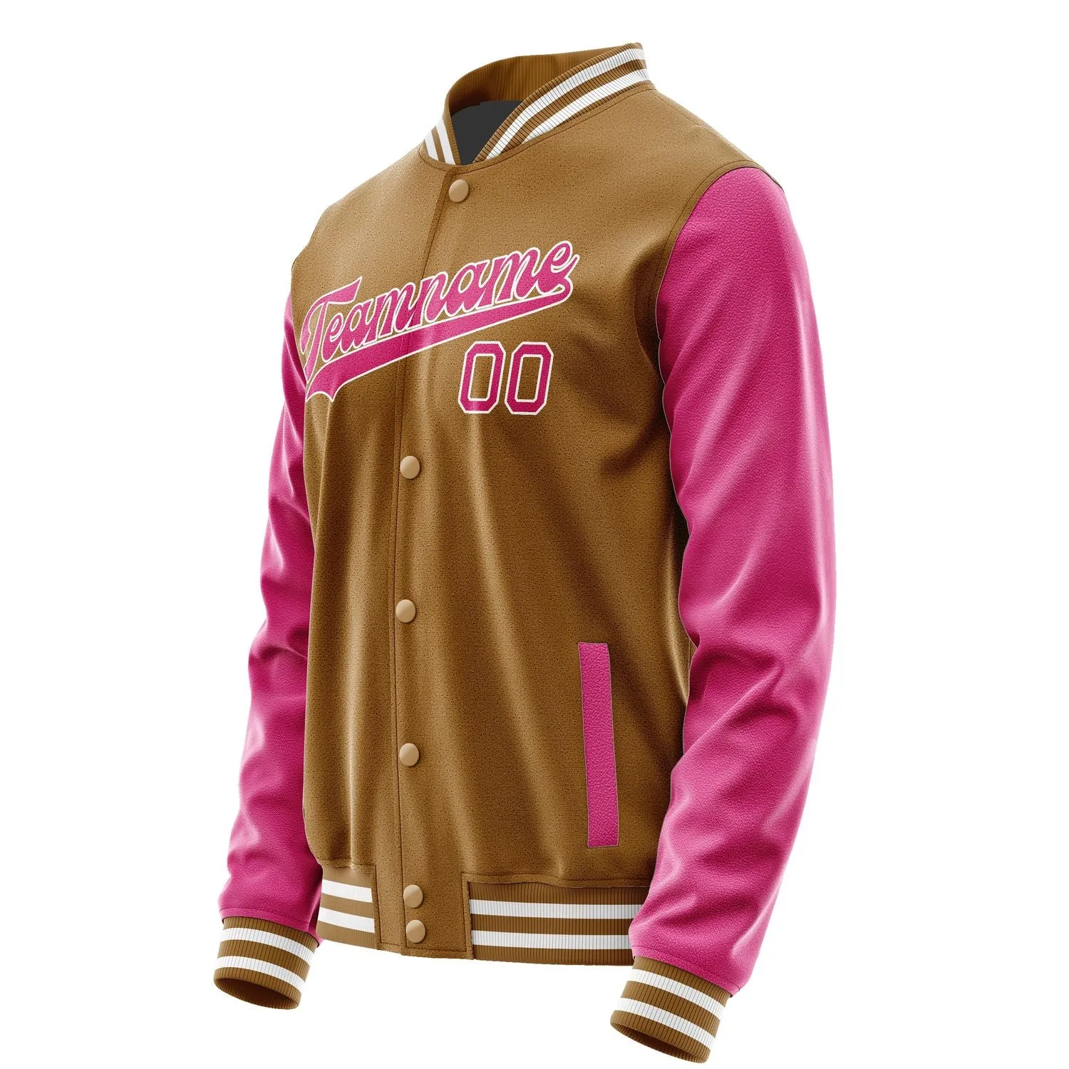 Custom Khaki Pink Jacket sold by Tailorly product image thumbnail 2