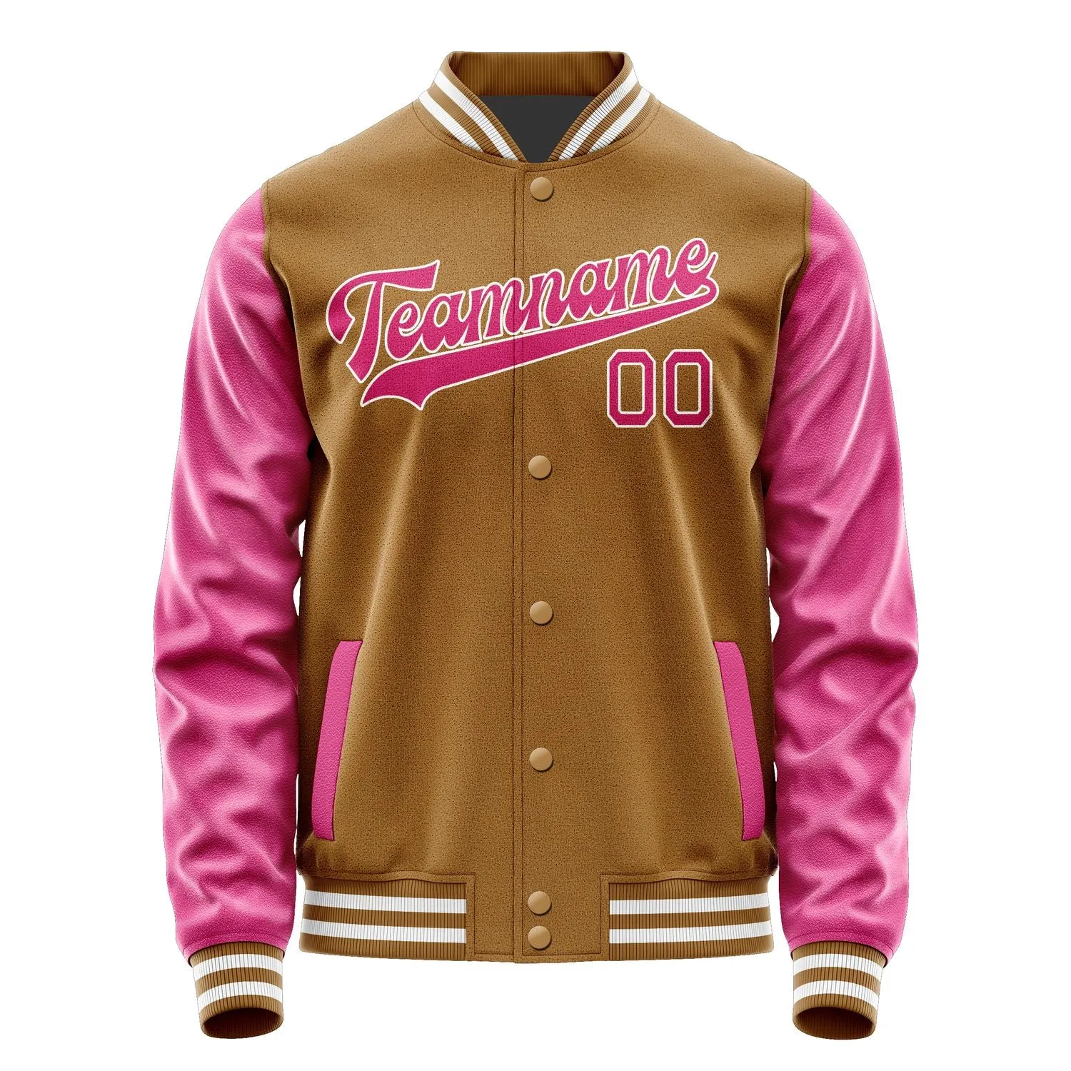 Custom Khaki Pink Jacket sold by Tailorly product image thumbnail 4