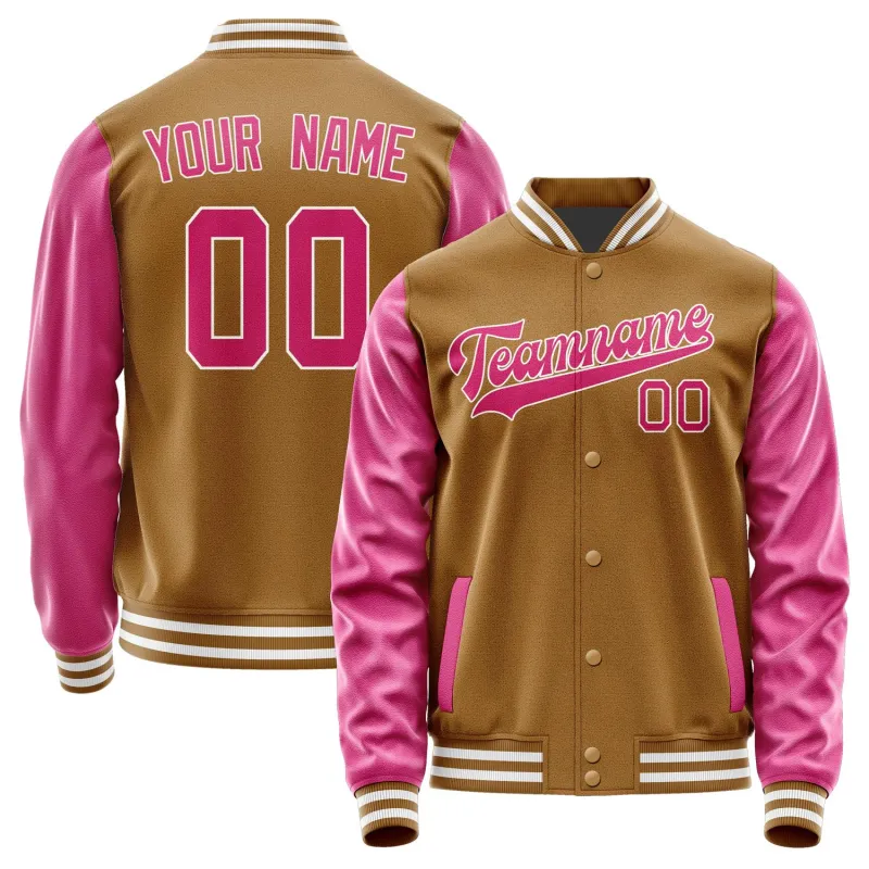 Custom Khaki Pink Jacket sold by Tailorly
