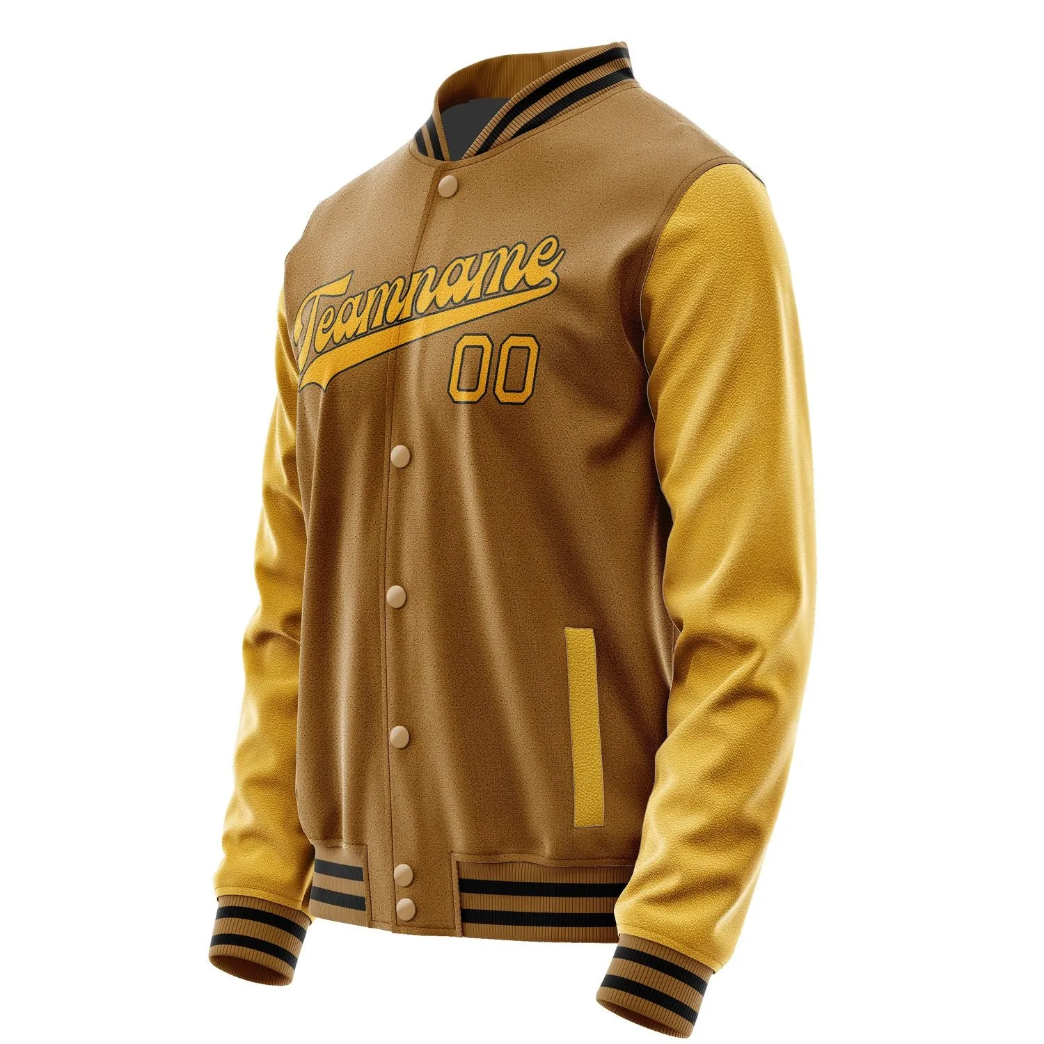 Custom Khaki Yellow Jacket sold by Tailorly product image thumbnail 2