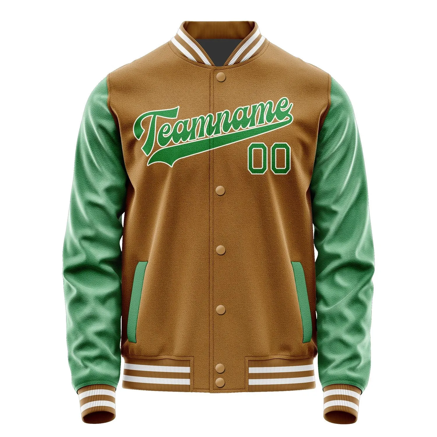 Custom Khaki Emerald Green Jacket sold by Tailorly product image thumbnail 4
