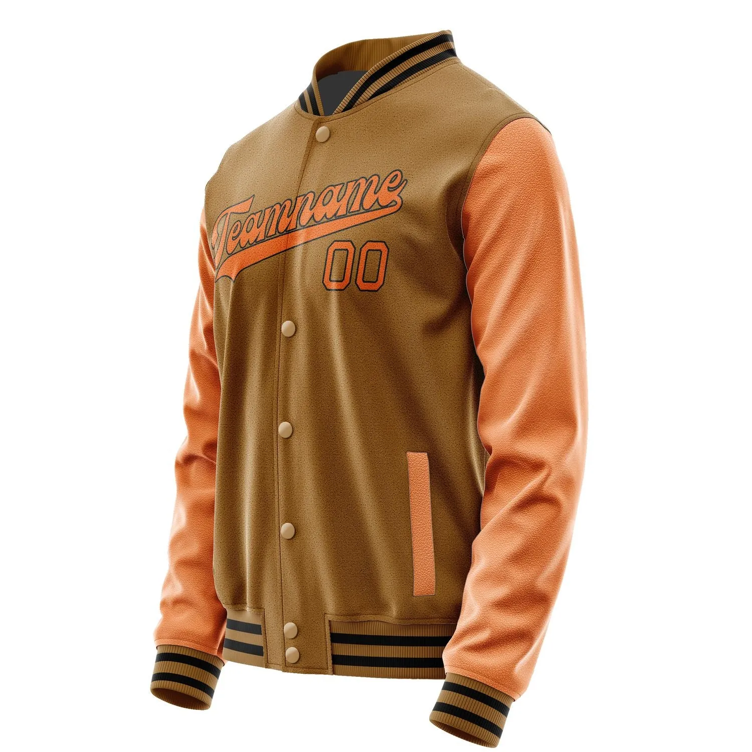 Custom Khaki Orange Jacket sold by Tailorly product image thumbnail 2