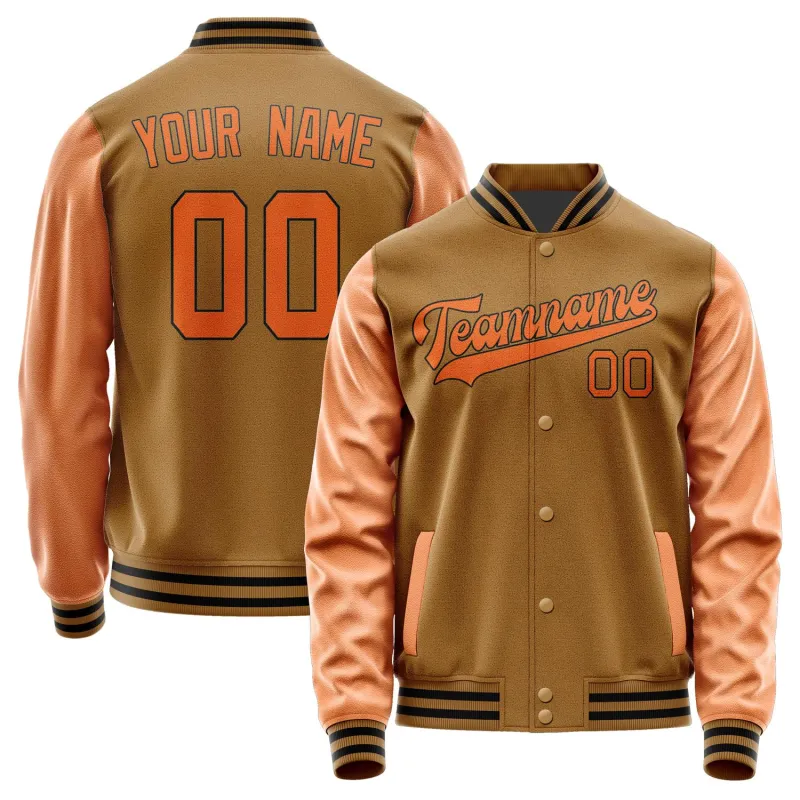 Custom Khaki Orange Jacket sold by Tailorly