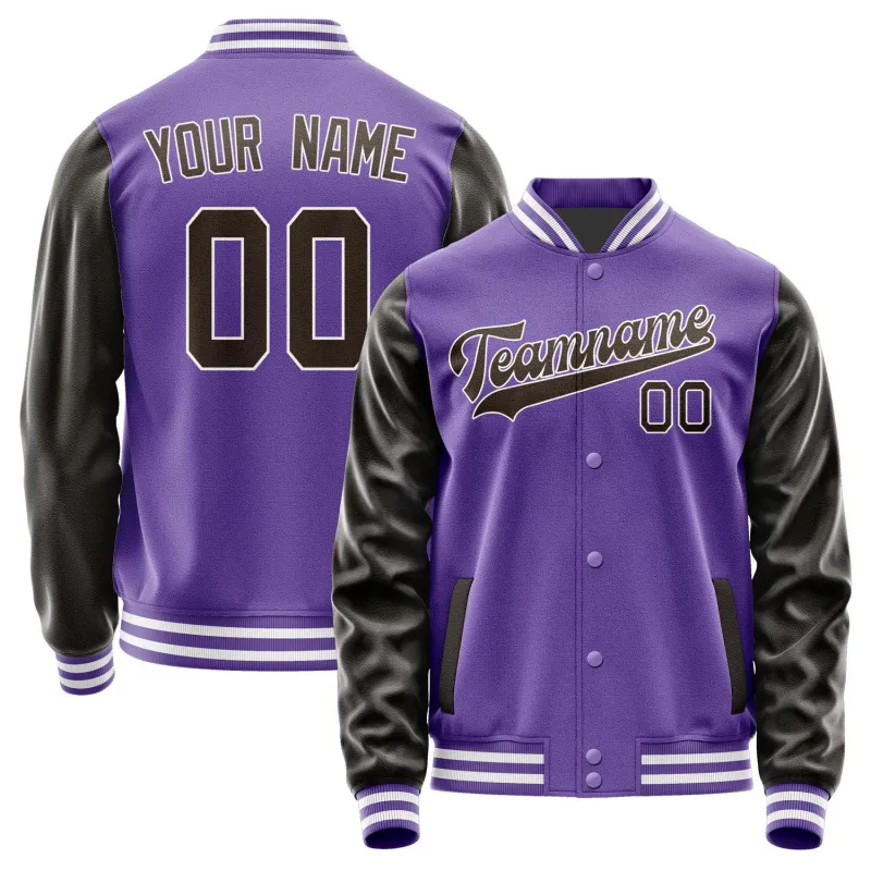 Custom Light Purple Brown Jacket sold by Tailorly