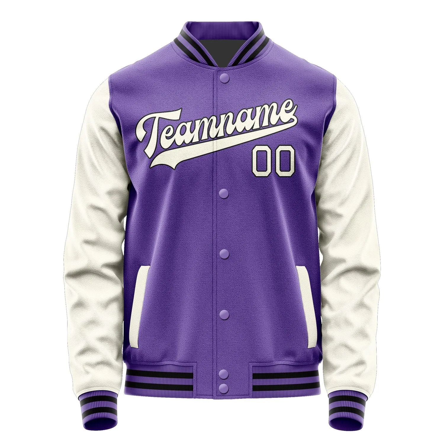 Custom Light Purple Cream Jacket sold by Tailorly product image thumbnail 4