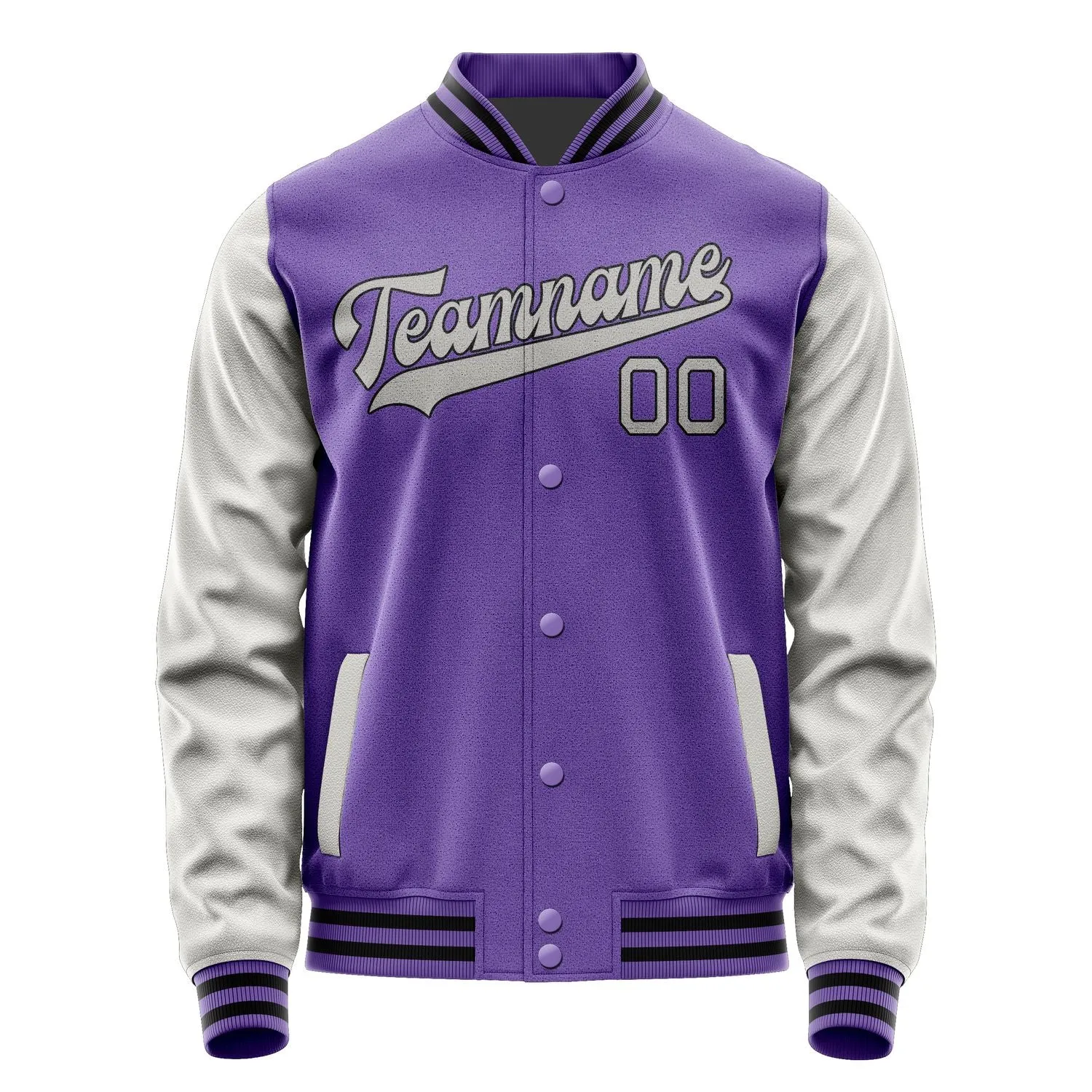 Custom Light Purple Gray Jacket sold by Tailorly product image thumbnail 4