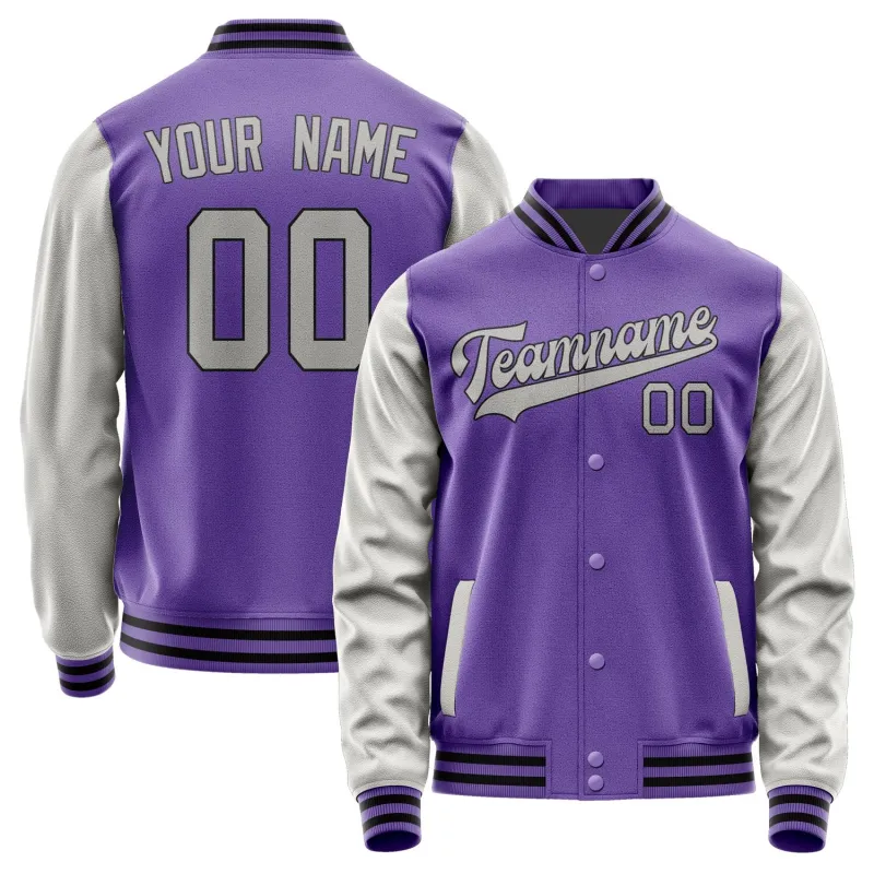 Custom Light Purple Gray Jacket sold by Tailorly