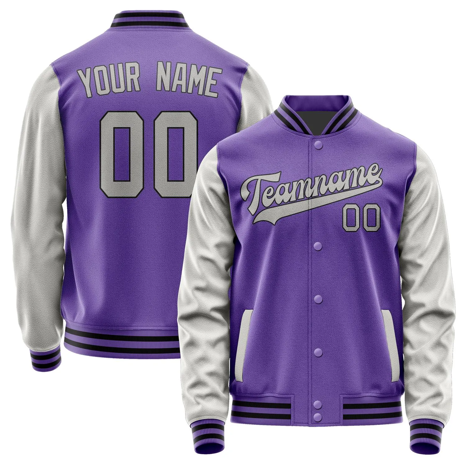 Custom Light Purple Gray Jacket sold by Tailorly