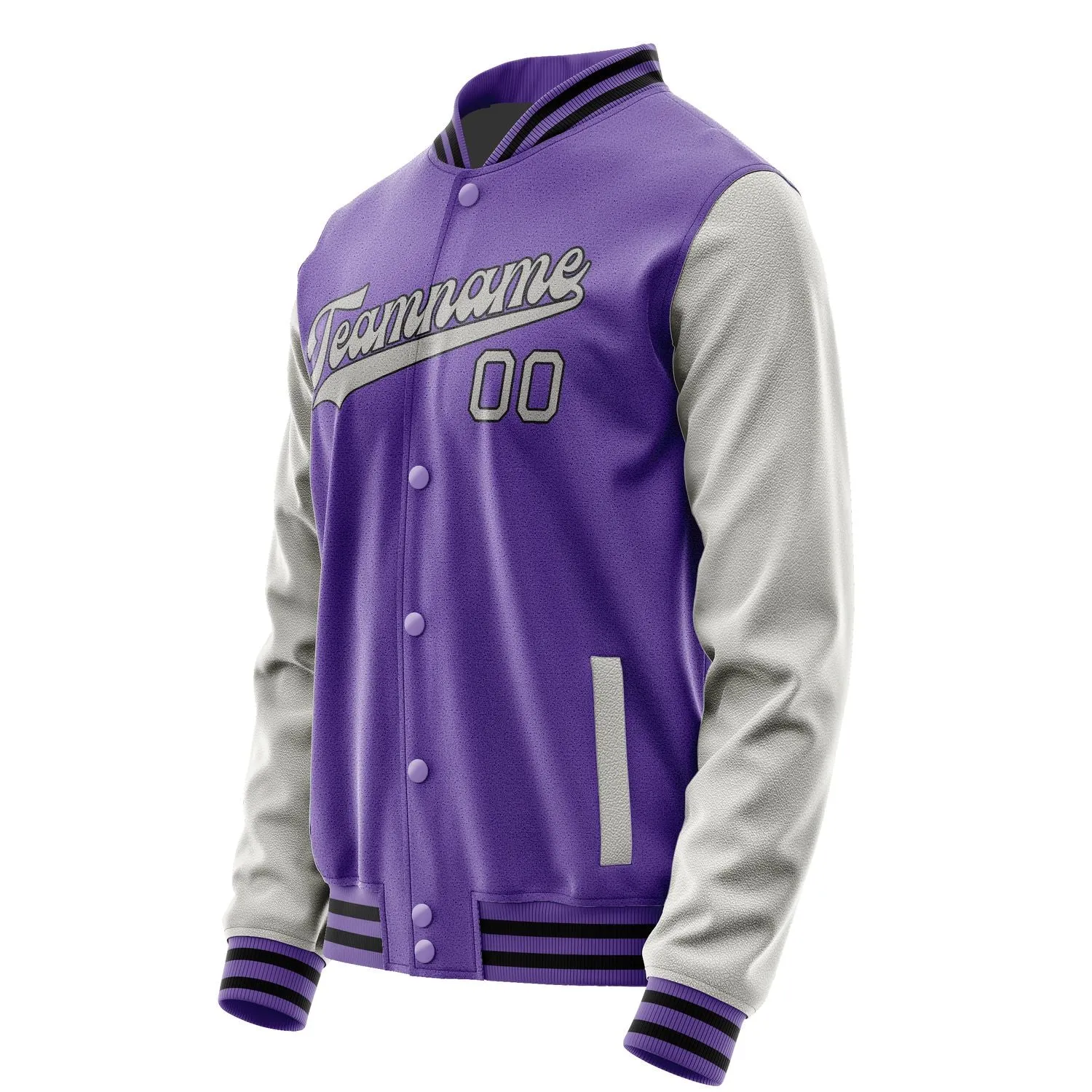 Custom Light Purple Gray Jacket sold by Tailorly product image thumbnail 2