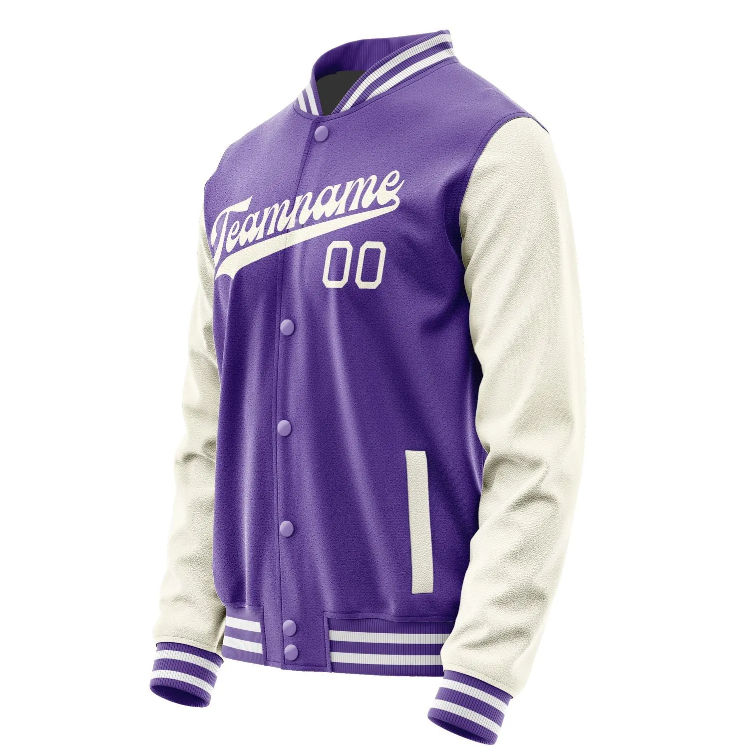Custom Light Purple Cream Jacket sold by Tailorly product image thumbnail 2