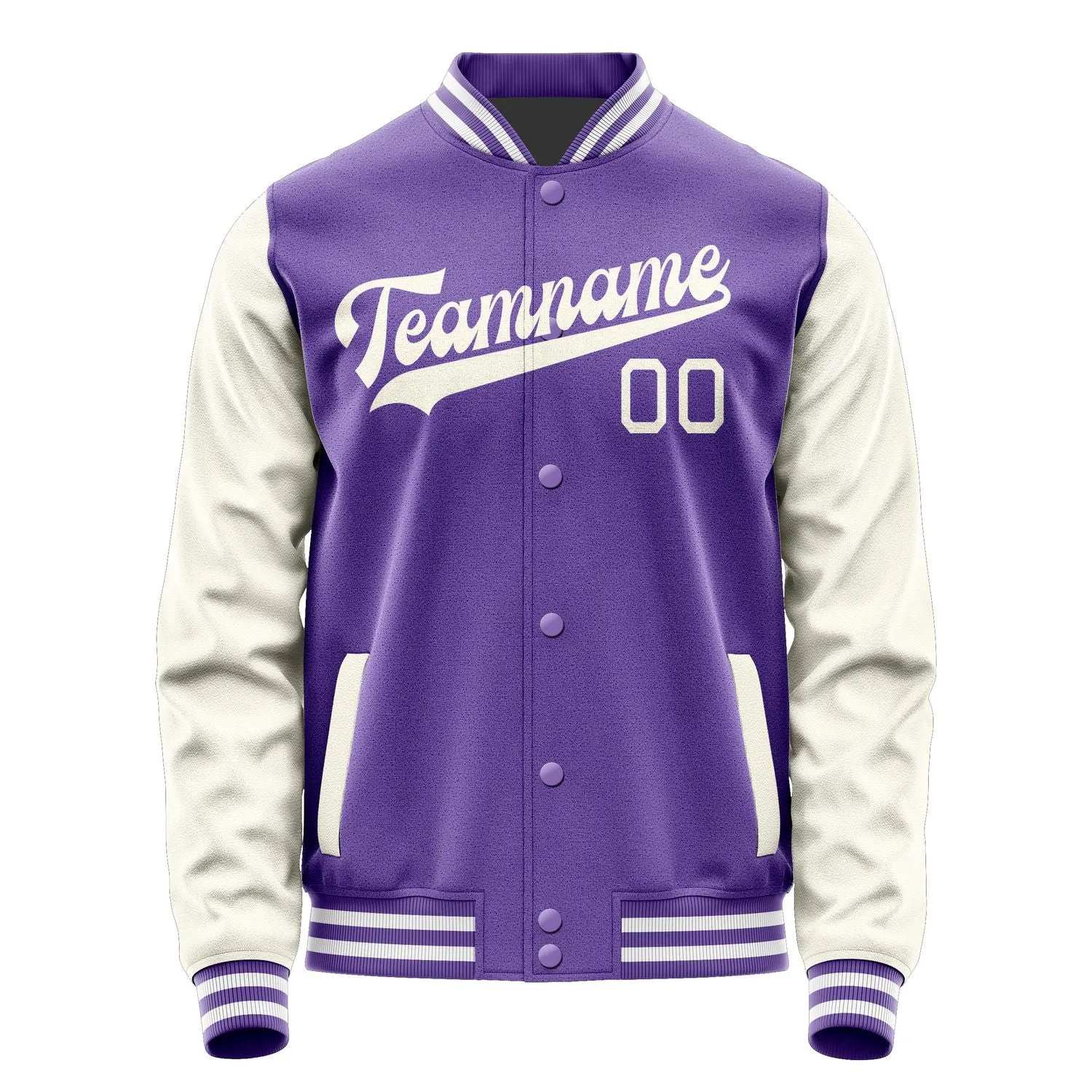 Custom Light Purple Cream Jacket sold by Tailorly product image thumbnail 4