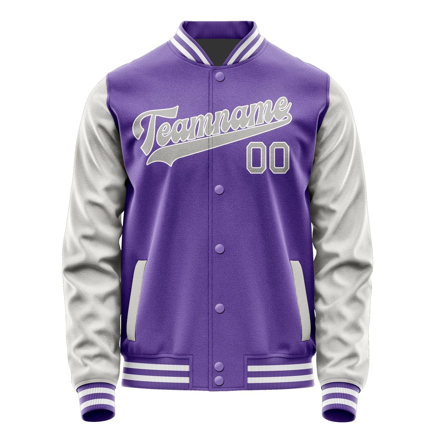 Custom Light Purple Gray Jacket sold by Tailorly product image thumbnail 4