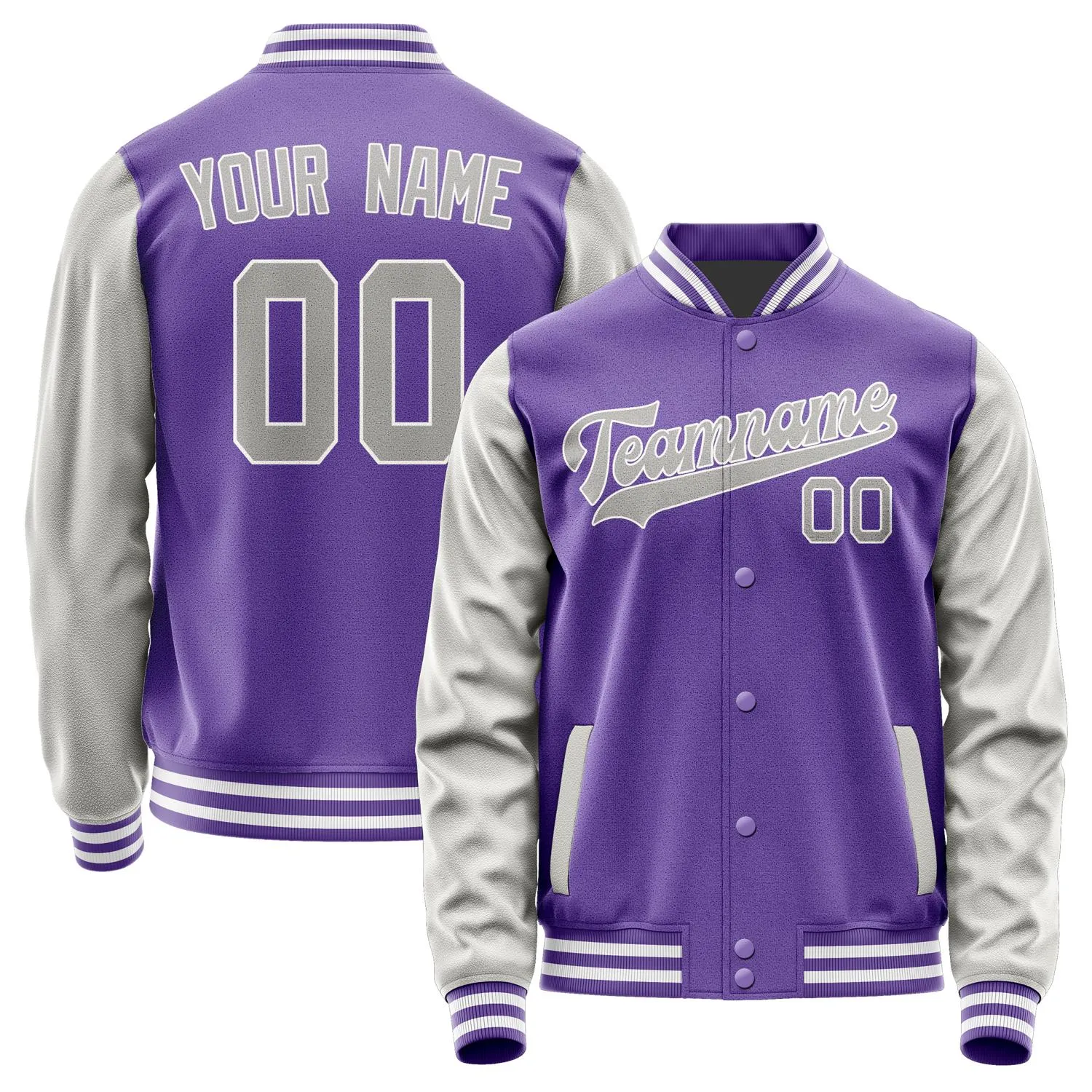Custom Light Purple Gray Jacket sold by Tailorly