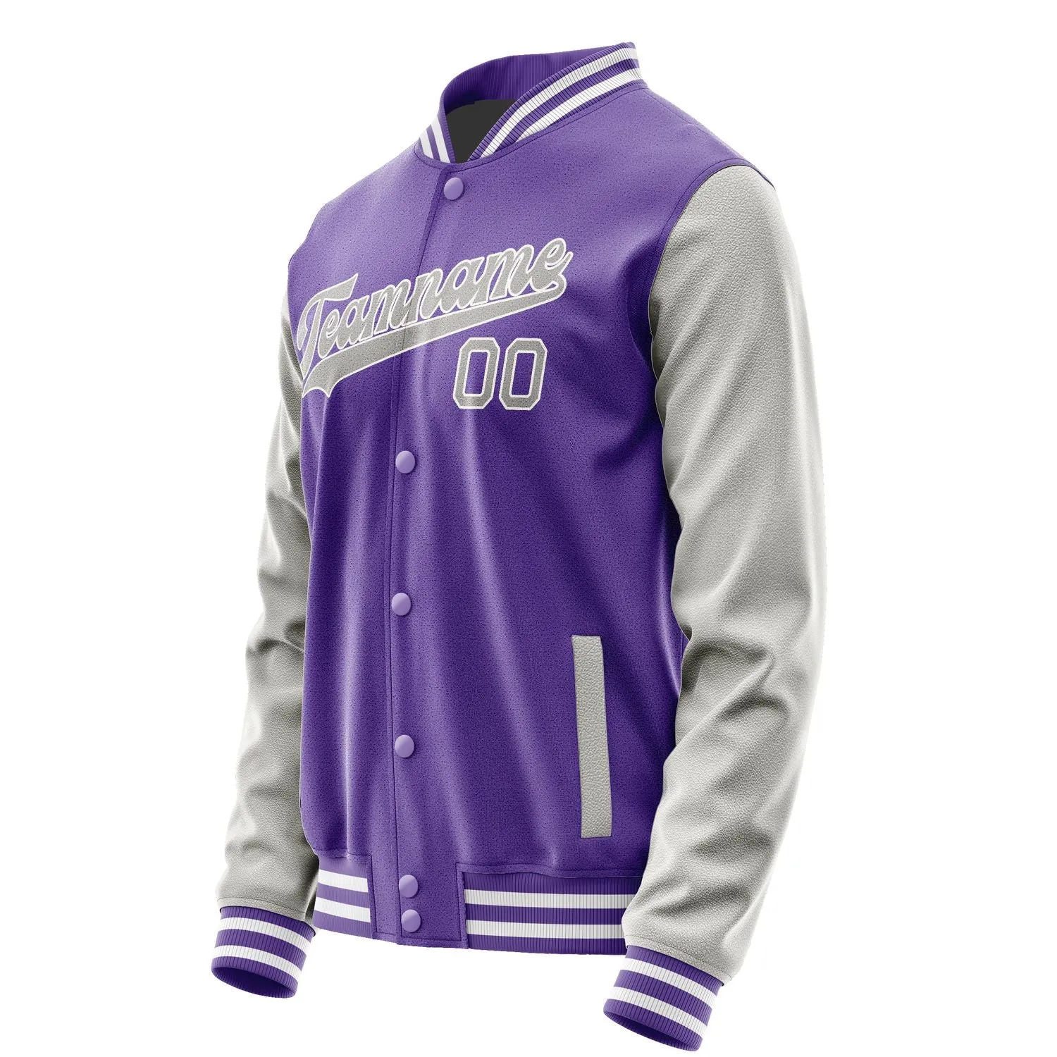 Custom Light Purple Gray Jacket sold by Tailorly product image thumbnail 2