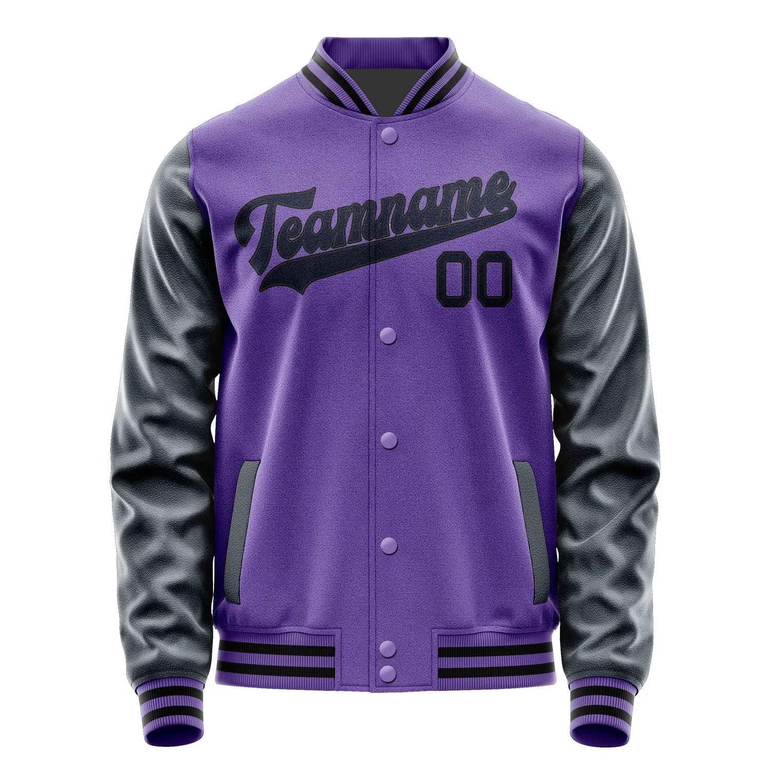 Custom Light Purple Navy Jacket sold by Tailorly product image thumbnail 4