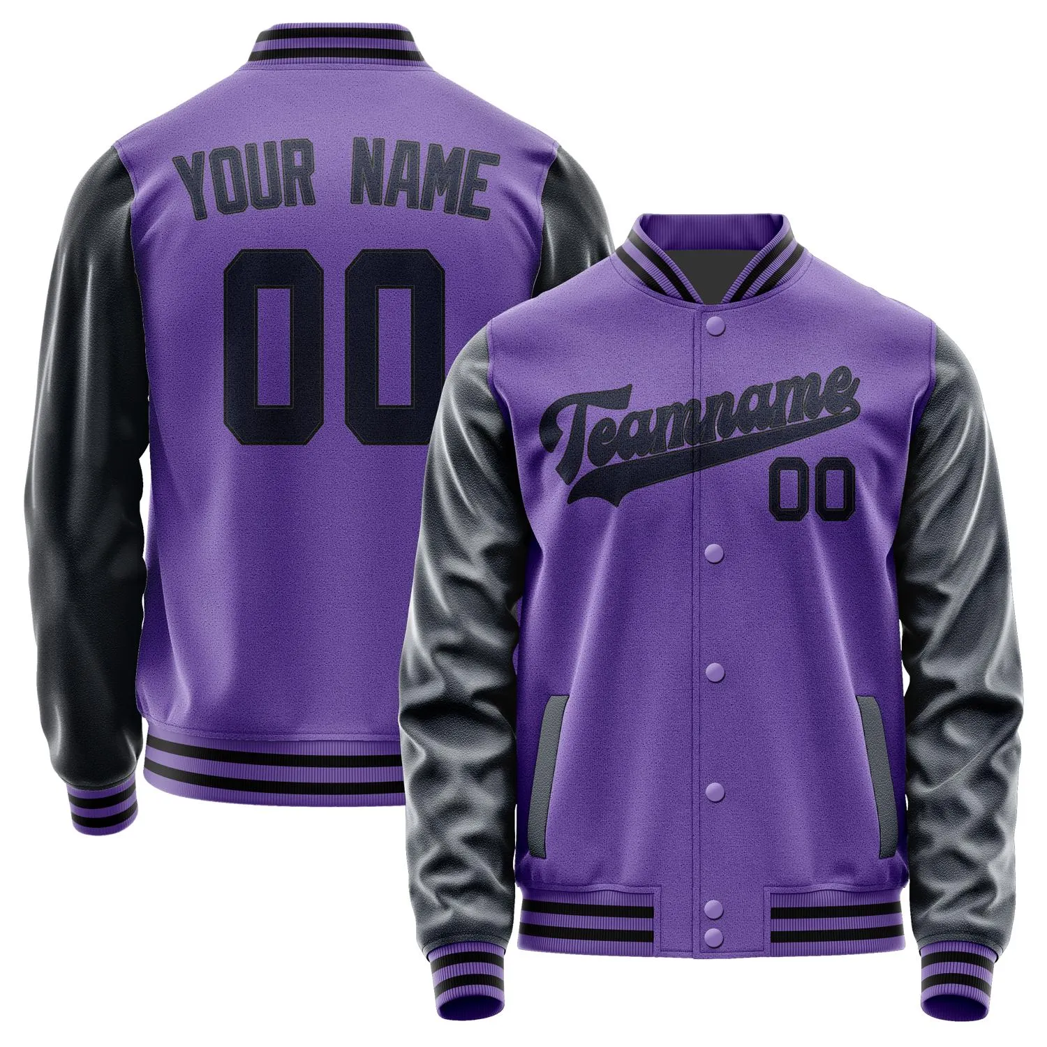 Custom Light Purple Navy Jacket sold by Tailorly