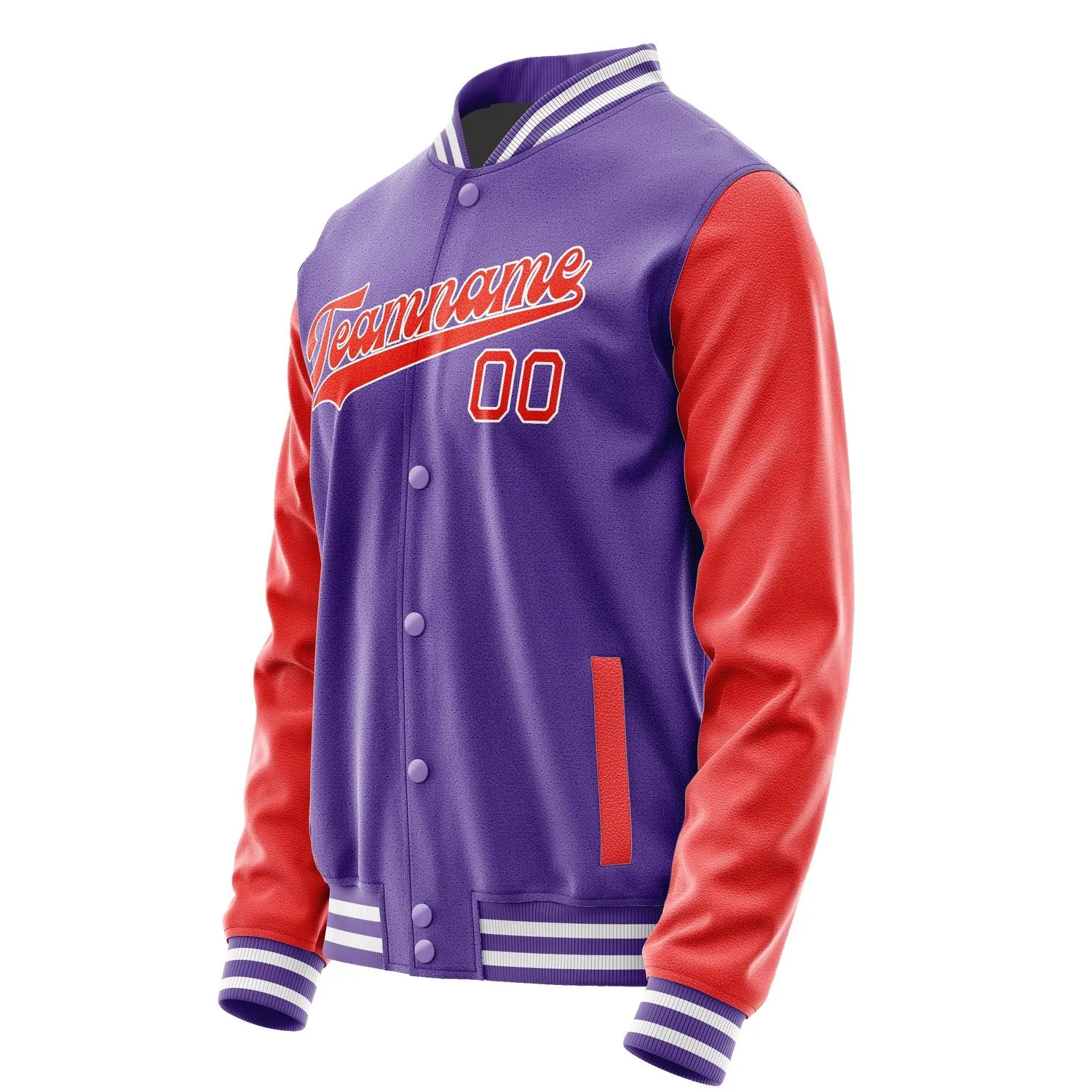 Custom Light Purple Orange Red Jacket sold by Tailorly product image thumbnail 2