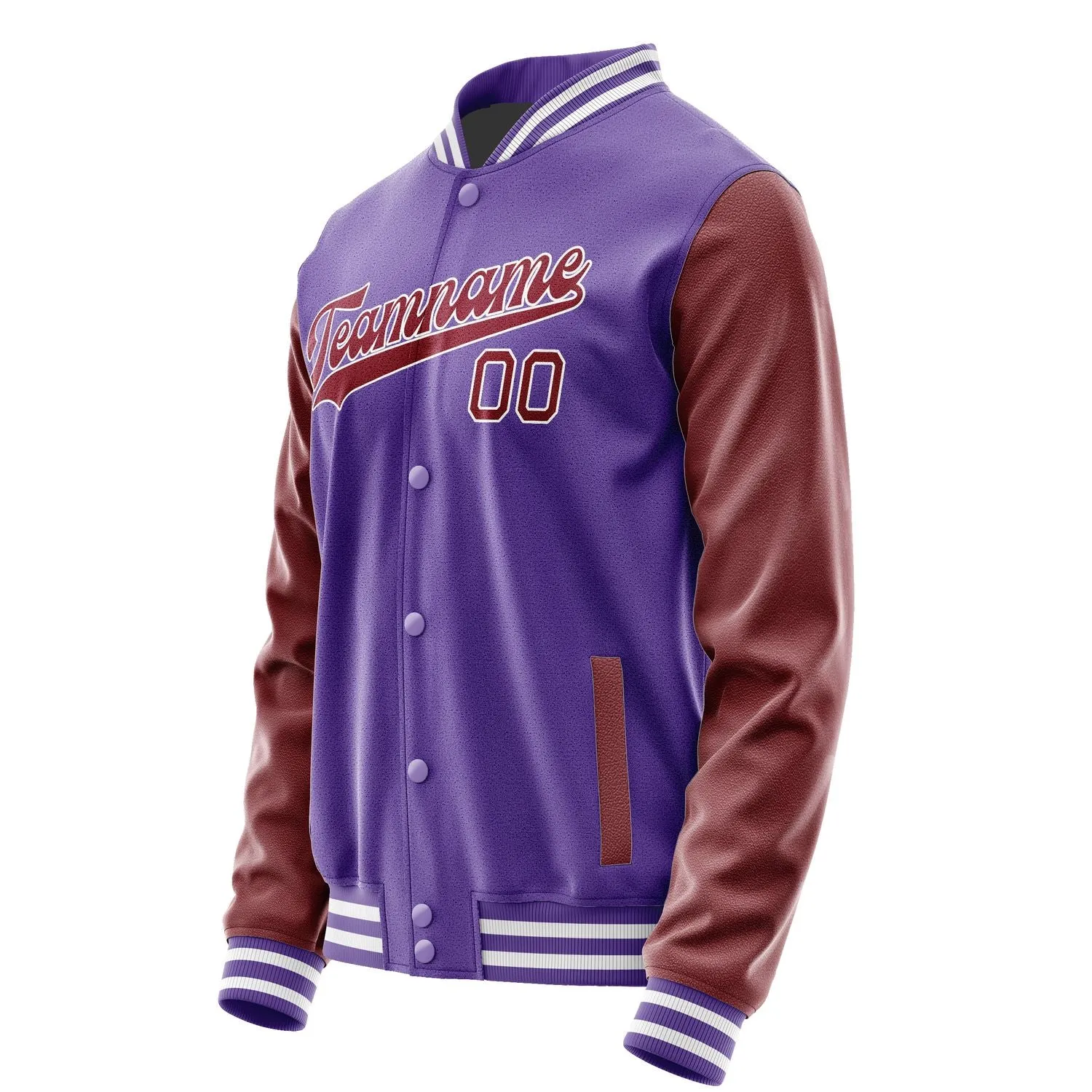 Custom Light Purple Crimson Red Jacket sold by Tailorly product image thumbnail 2