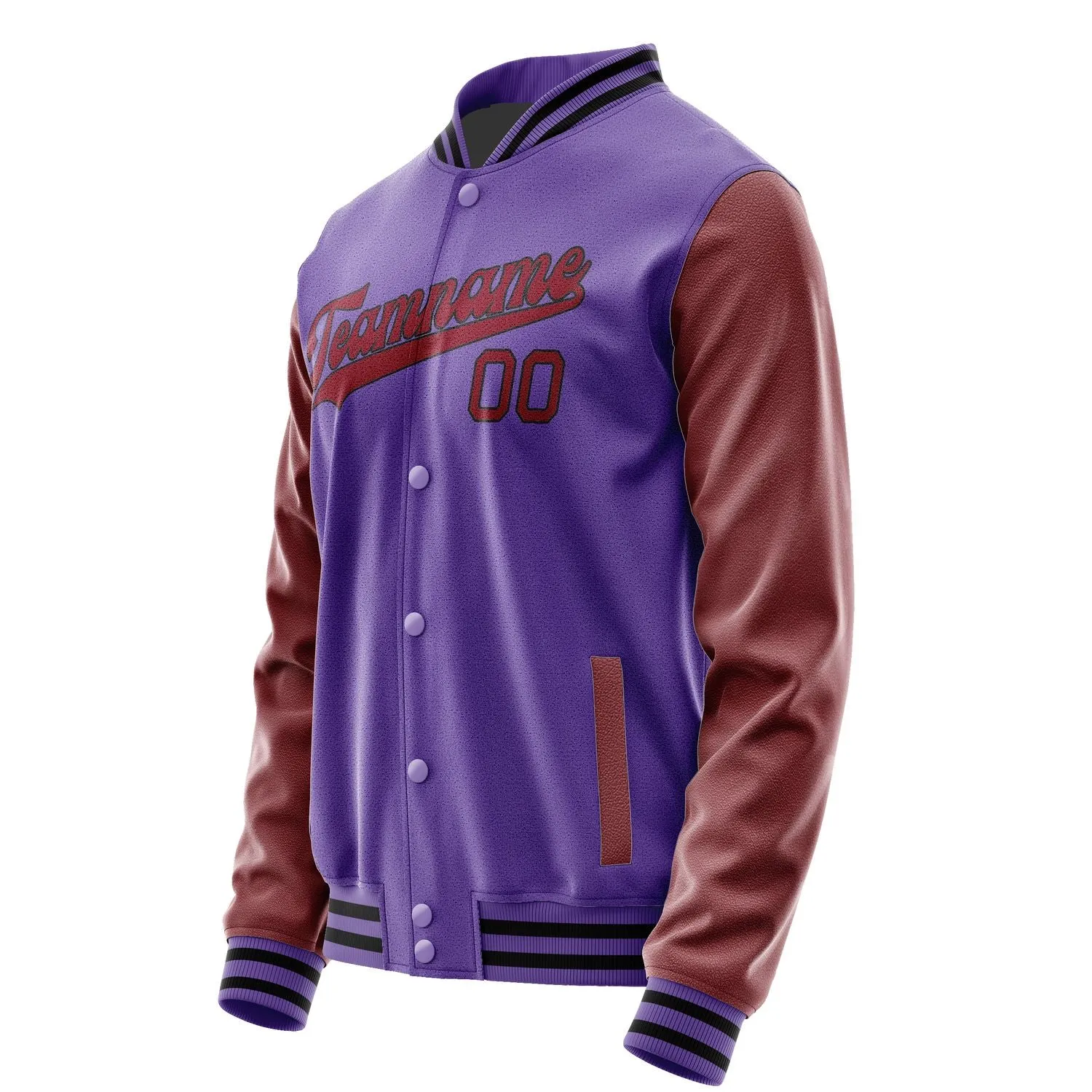 Custom Light Purple Crimson Red Jacket sold by Tailorly product image thumbnail 2