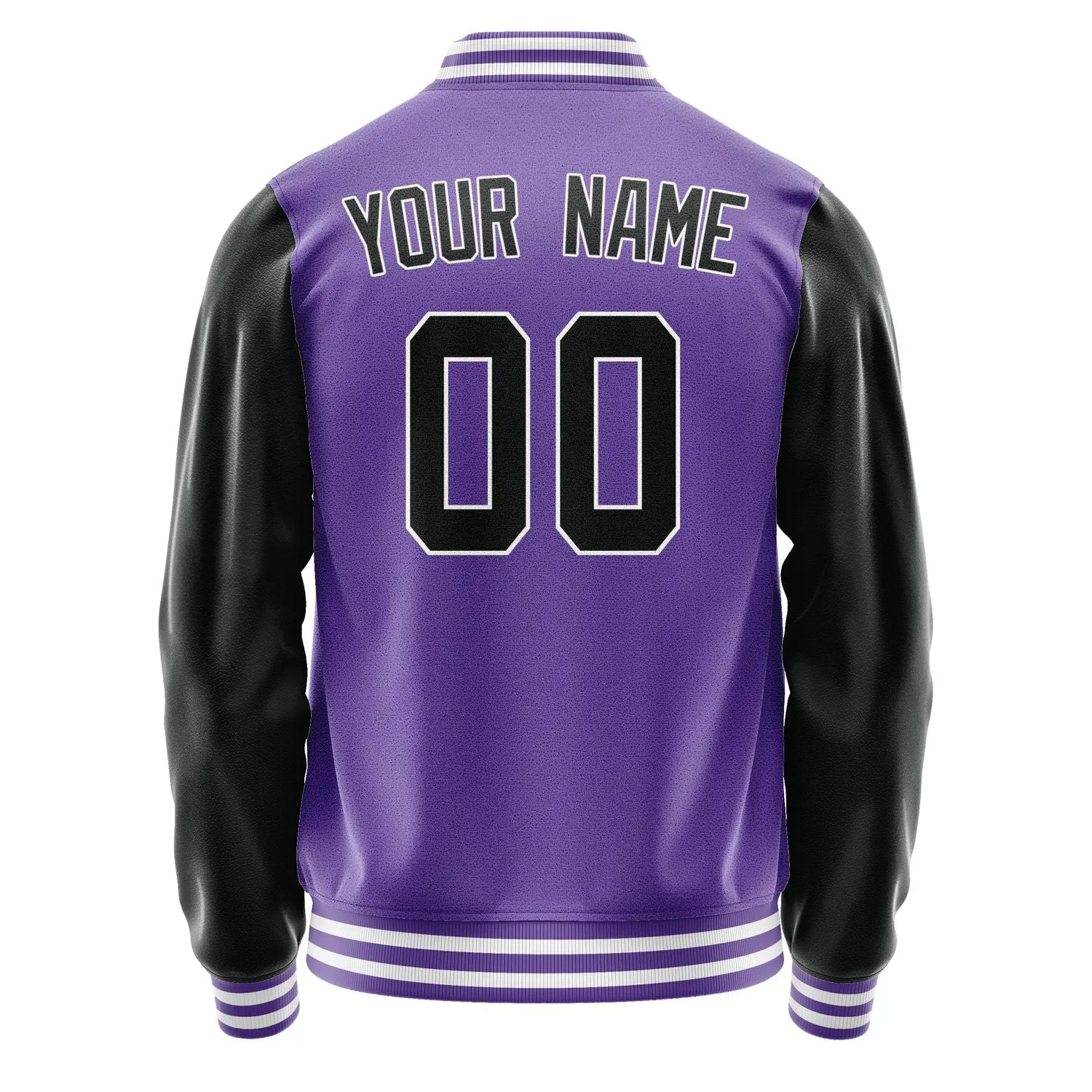Custom Light Purple Black Jacket sold by Tailorly product image thumbnail 3