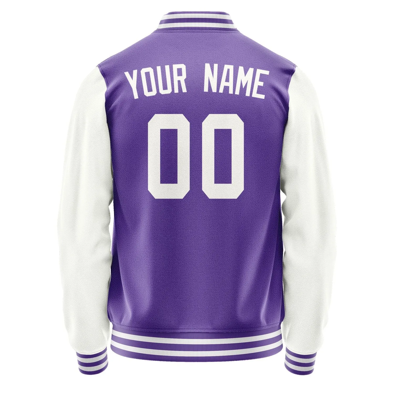 Custom Light Purple White Jacket sold by Tailorly product image thumbnail 3