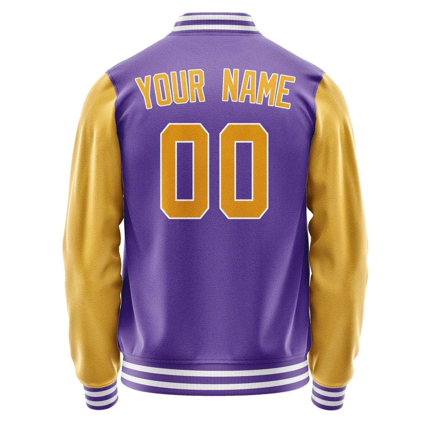 Custom Light Purple Yellow Jacket sold by Tailorly product image thumbnail 3