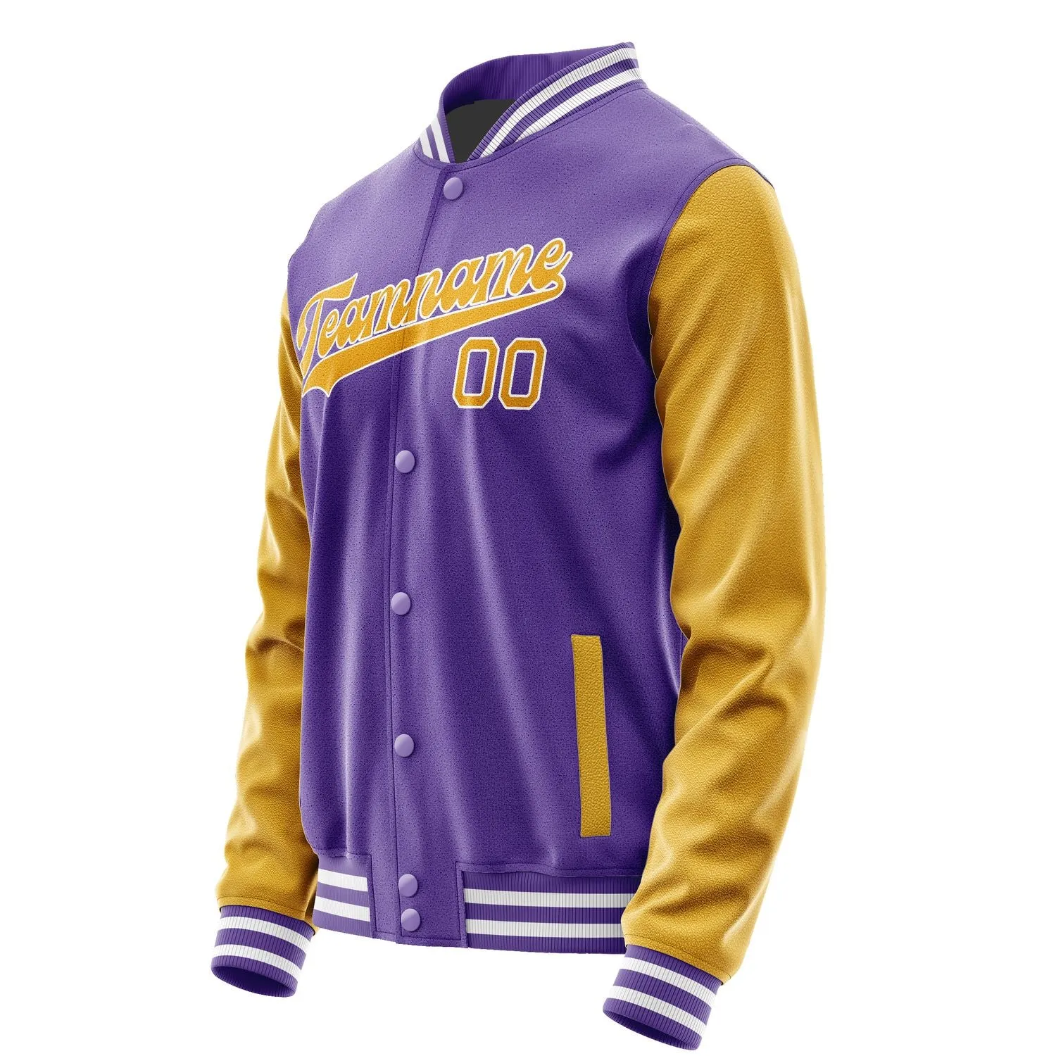 Custom Light Purple Yellow Jacket sold by Tailorly product image thumbnail 2