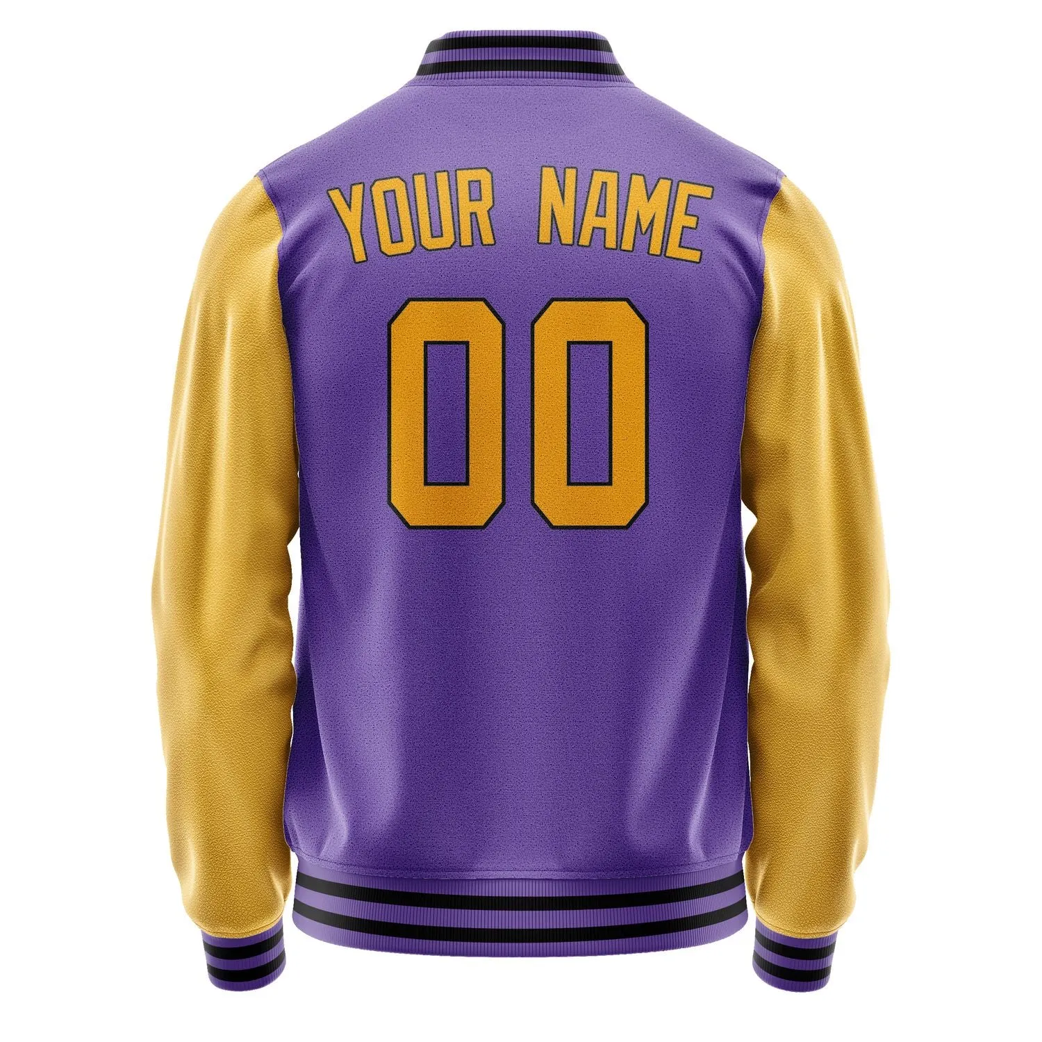 Custom Light Purple Yellow Jacket sold by Tailorly product image thumbnail 3