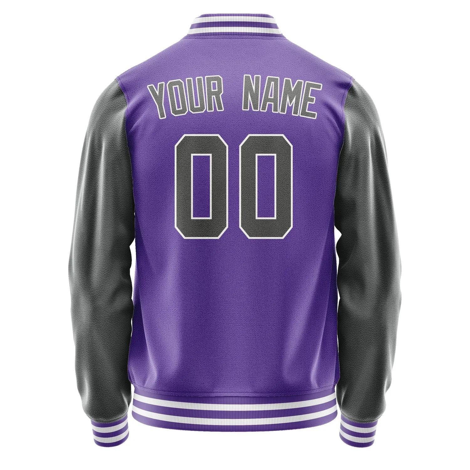 Custom Light Purple Dark Grey Jacket sold by Tailorly product image thumbnail 3