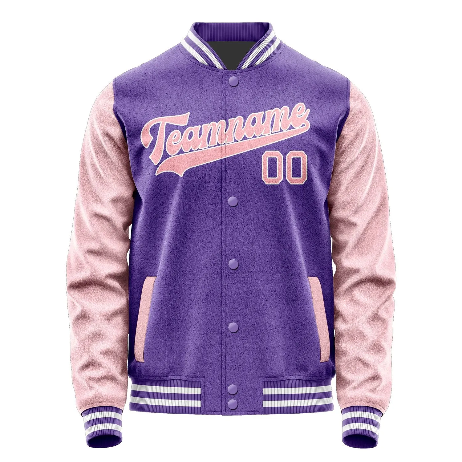 Custom Light Purple Light Pink Jacket sold by Tailorly product image thumbnail 4