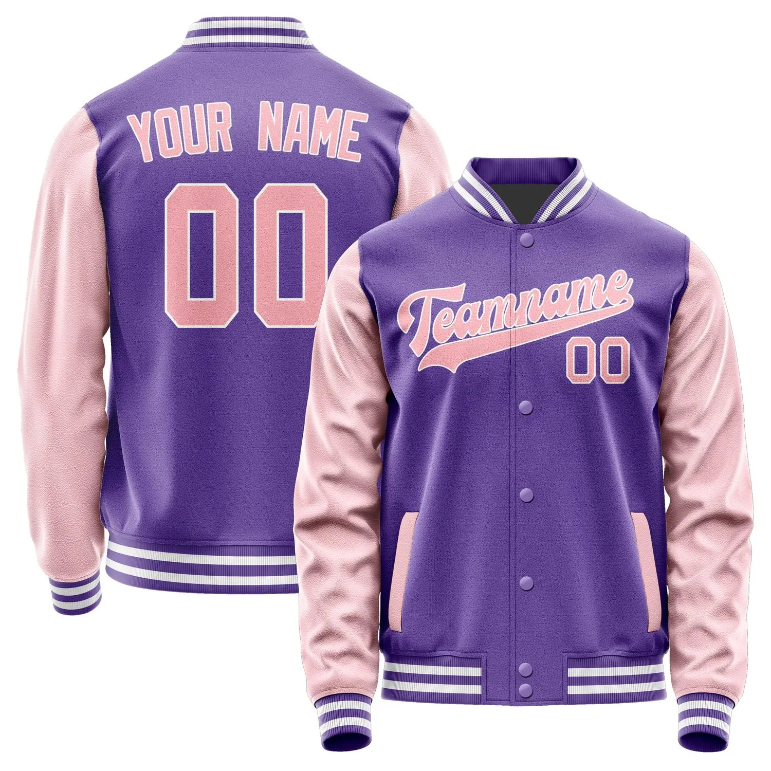 Custom Light Purple Light Pink Jacket sold by Tailorly