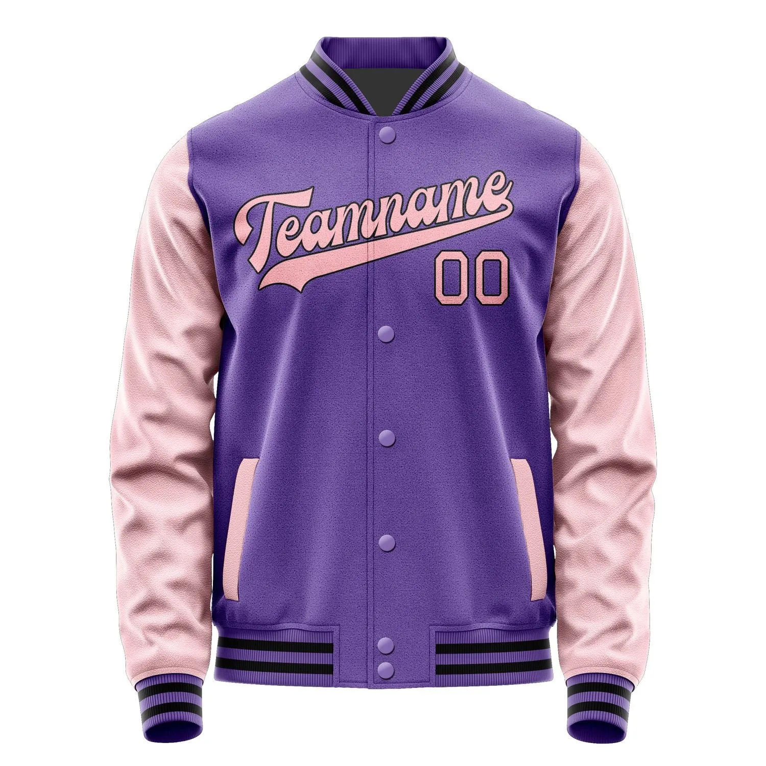 Custom Light Purple Light Pink Jacket sold by Tailorly product image thumbnail 4