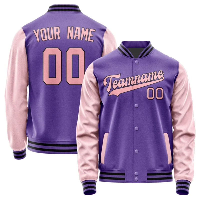 Custom Light Purple Light Pink Jacket sold by Tailorly