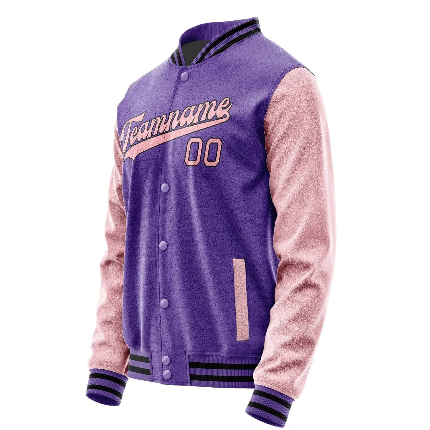 Custom Light Purple Light Pink Jacket sold by Tailorly product image thumbnail 2