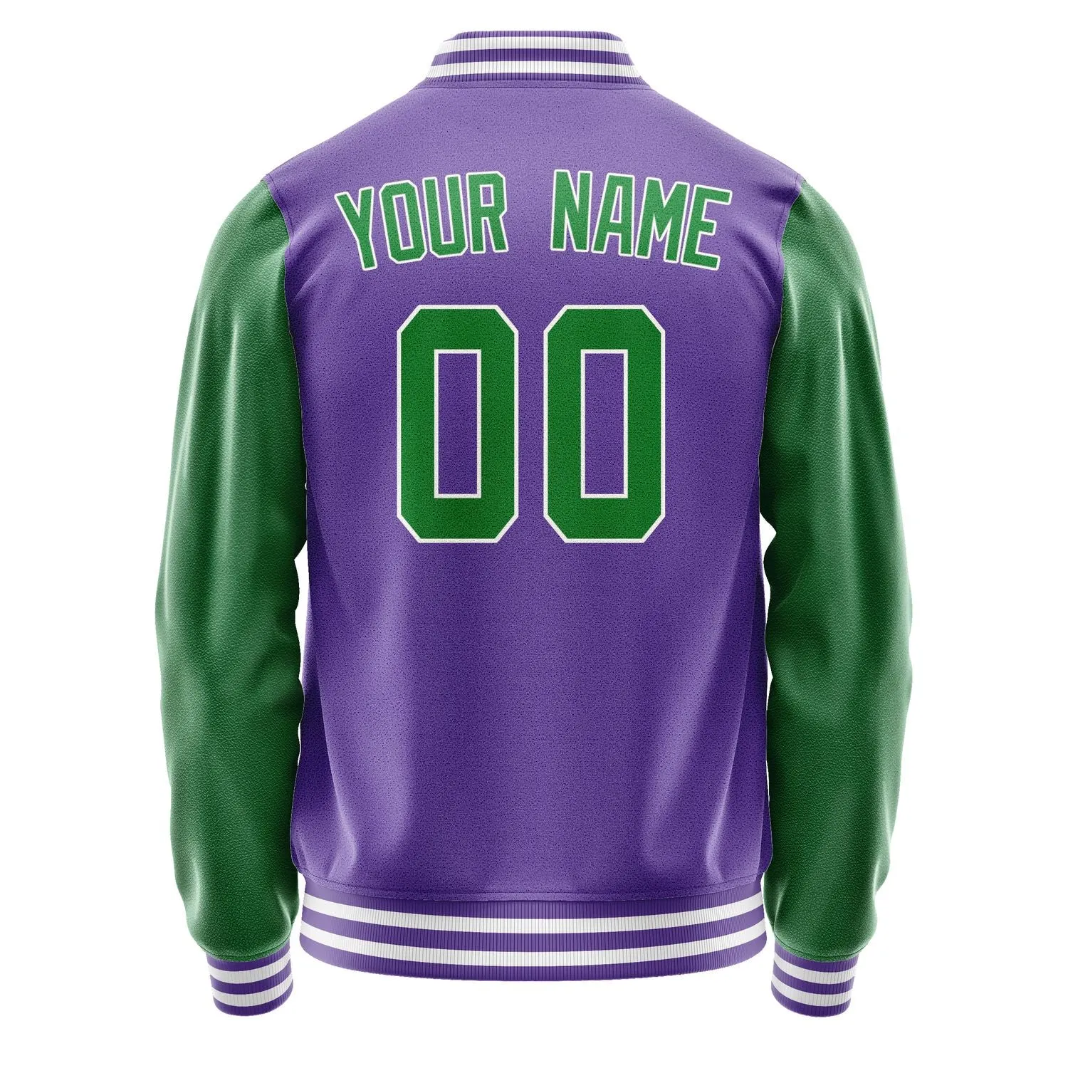 Custom Light Purple Emerald Green Jacket sold by Tailorly product image thumbnail 3