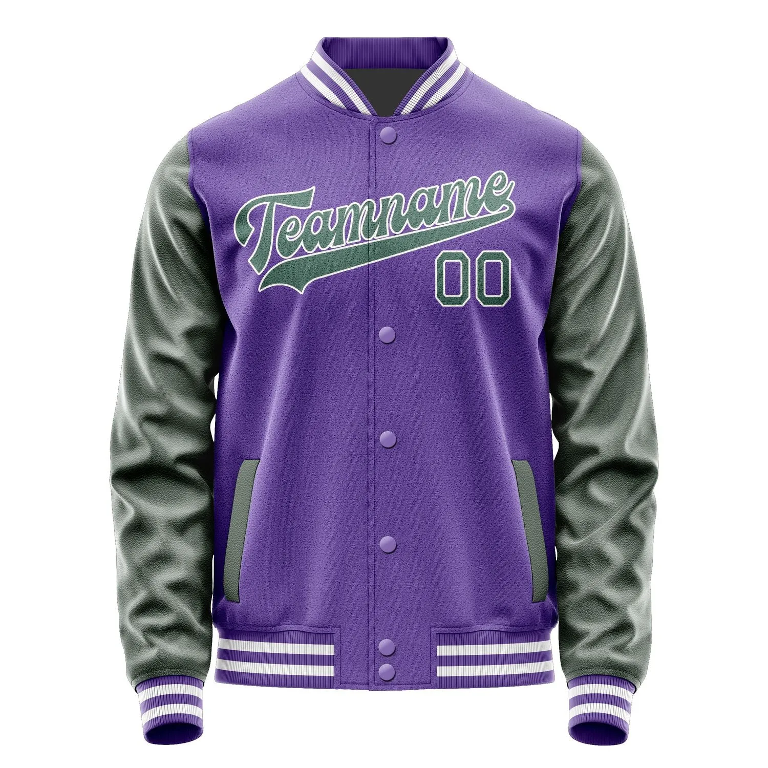 Custom Light Purple Blue Green Jacket sold by Tailorly product image thumbnail 4