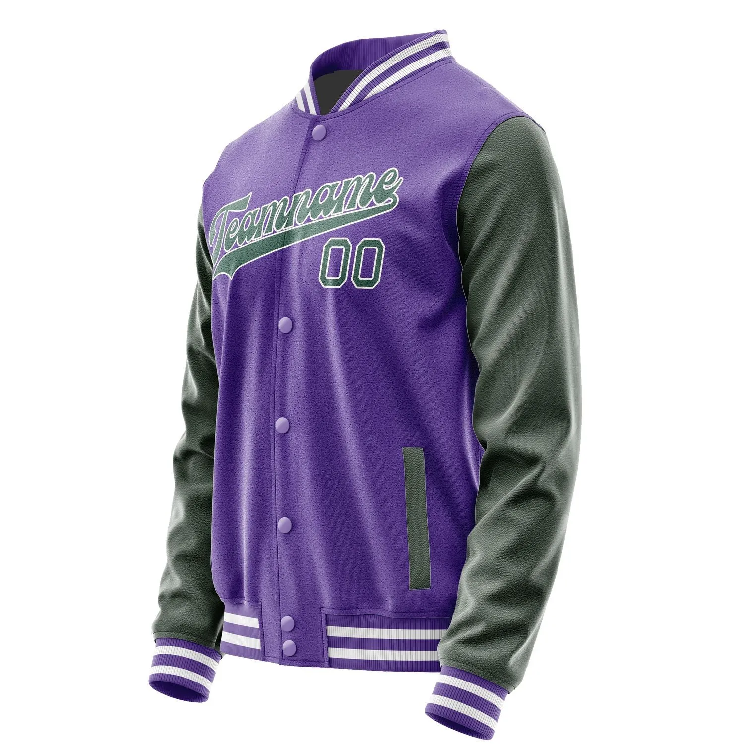 Custom Light Purple Blue Green Jacket sold by Tailorly product image thumbnail 2