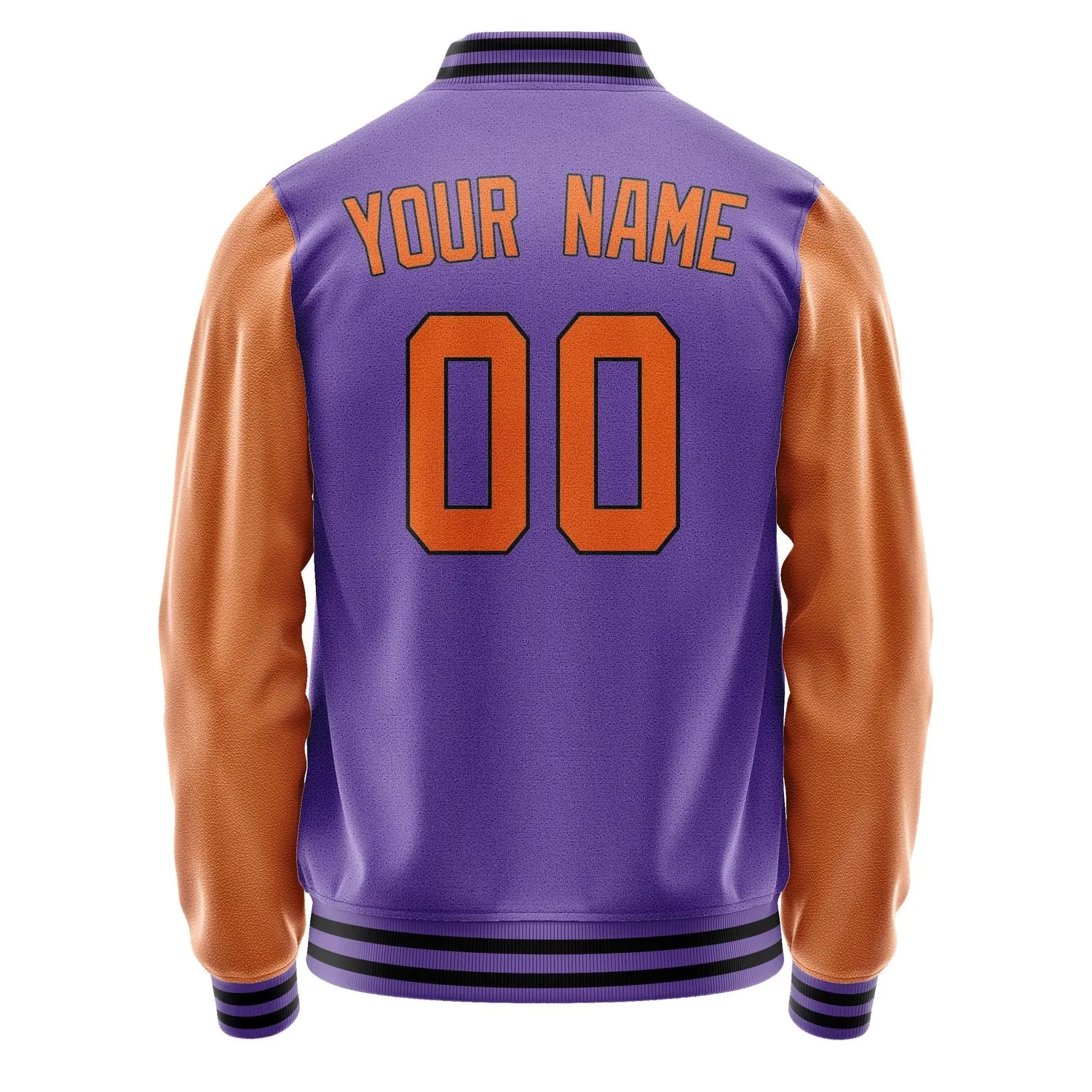 Custom Light Purple Orange Jacket sold by Tailorly product image thumbnail 3