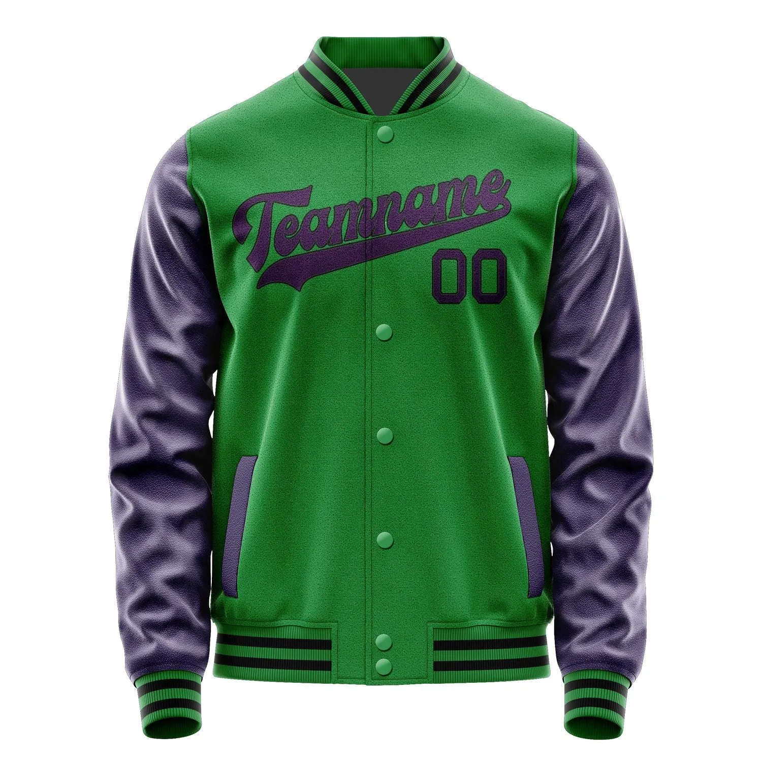 Custom Emerald Green Purple Jacket sold by Tailorly product image thumbnail 4