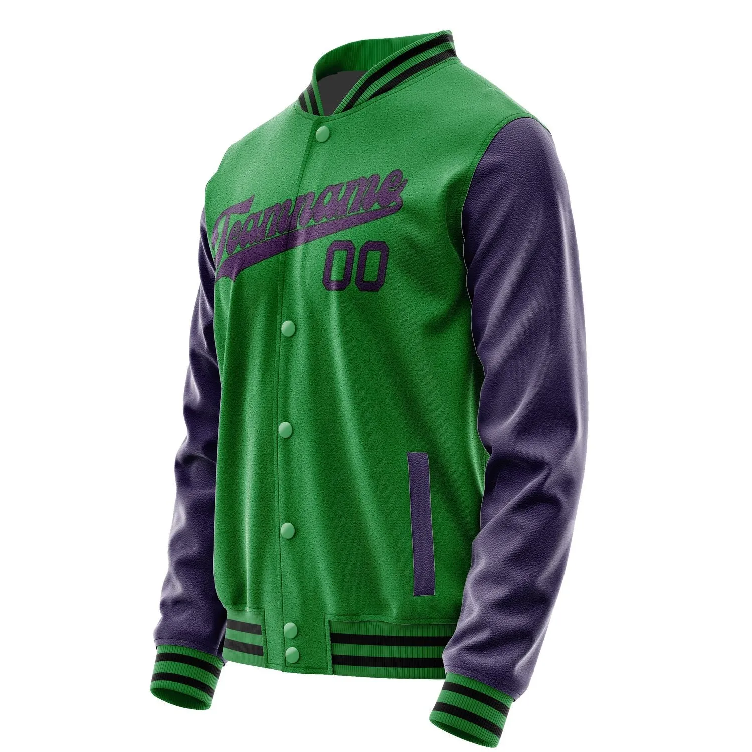 Custom Emerald Green Purple Jacket sold by Tailorly product image thumbnail 2