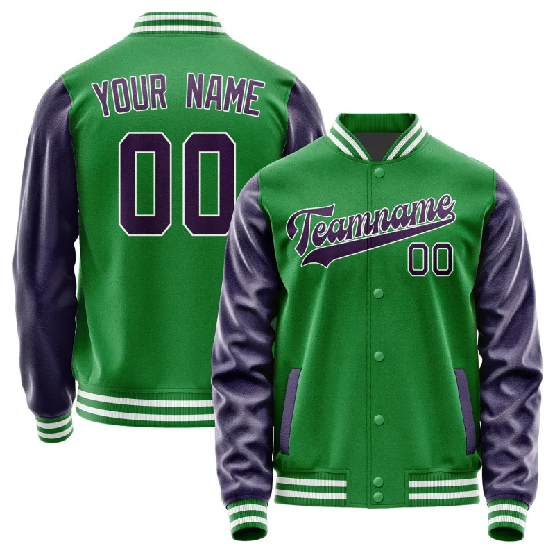Custom Emerald Green Purple Jacket sold by Tailorly