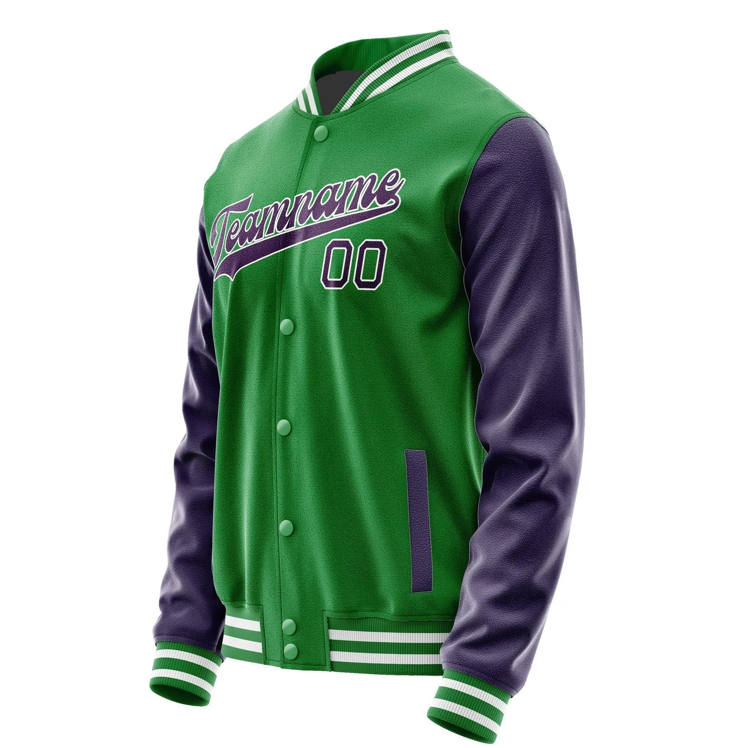 Custom Emerald Green Purple Jacket sold by Tailorly product image thumbnail 2