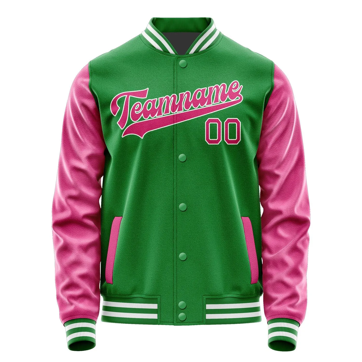 Custom Emerald Green Pink Jacket sold by Tailorly product image thumbnail 4