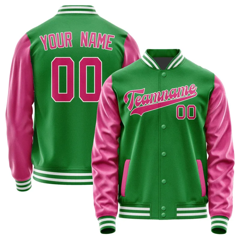 Custom Emerald Green Pink Jacket sold by Tailorly