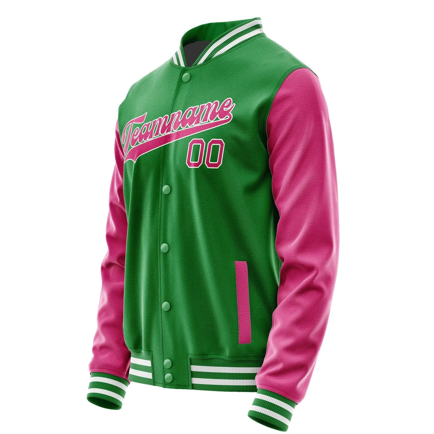 Custom Emerald Green Pink Jacket sold by Tailorly product image thumbnail 2