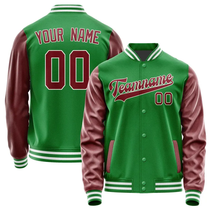 Custom Emerald Green Crimson Red Jacket sold by Tailorly