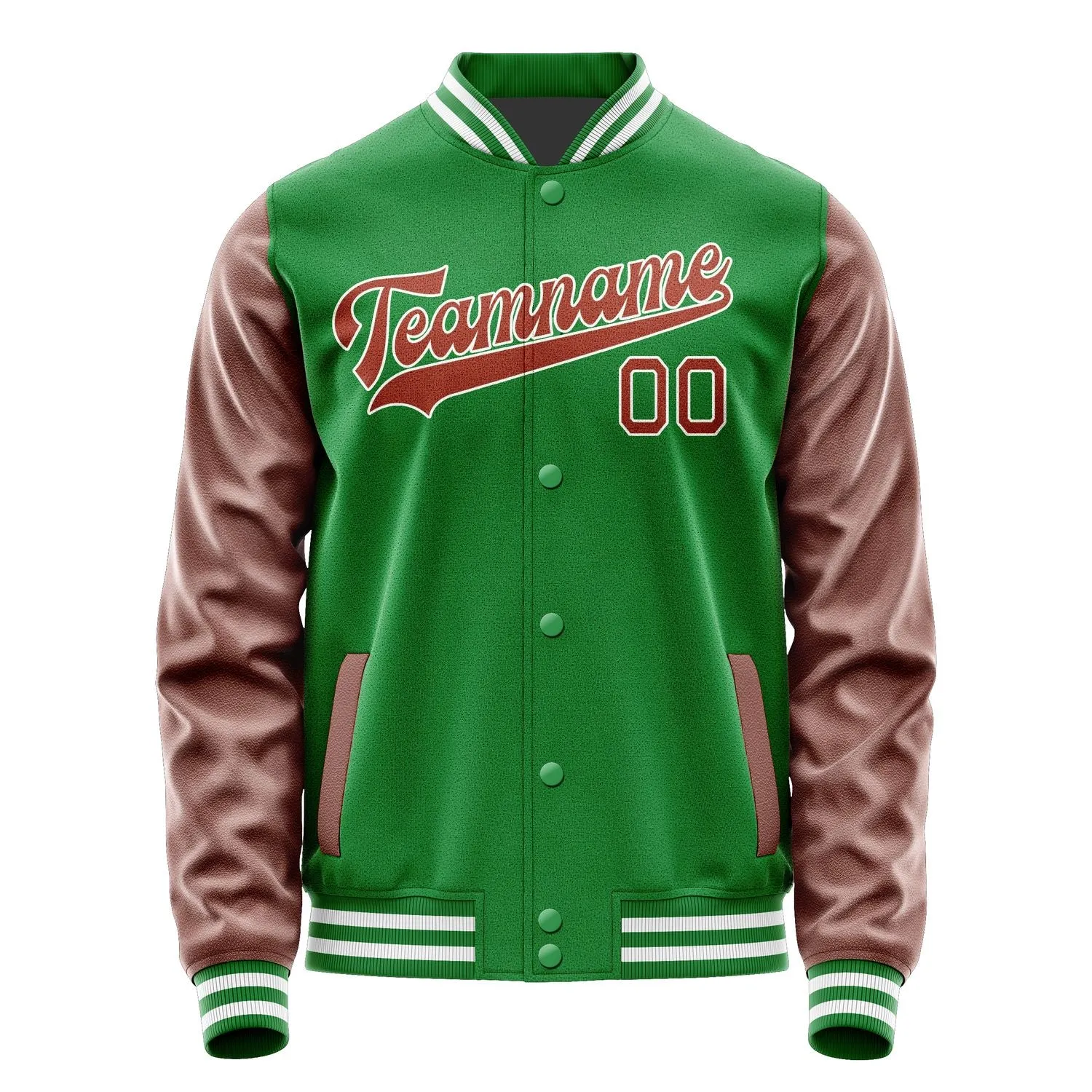 Custom Emerald Green Coral Red Jacket sold by Tailorly product image thumbnail 4